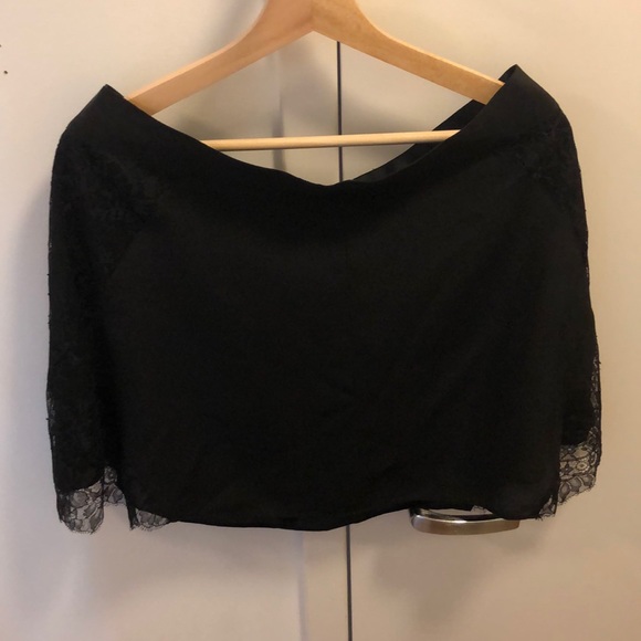 Madewell Silk Lowlight Lace Inset Skirt - 12 NWOT - Picture 3 of 7